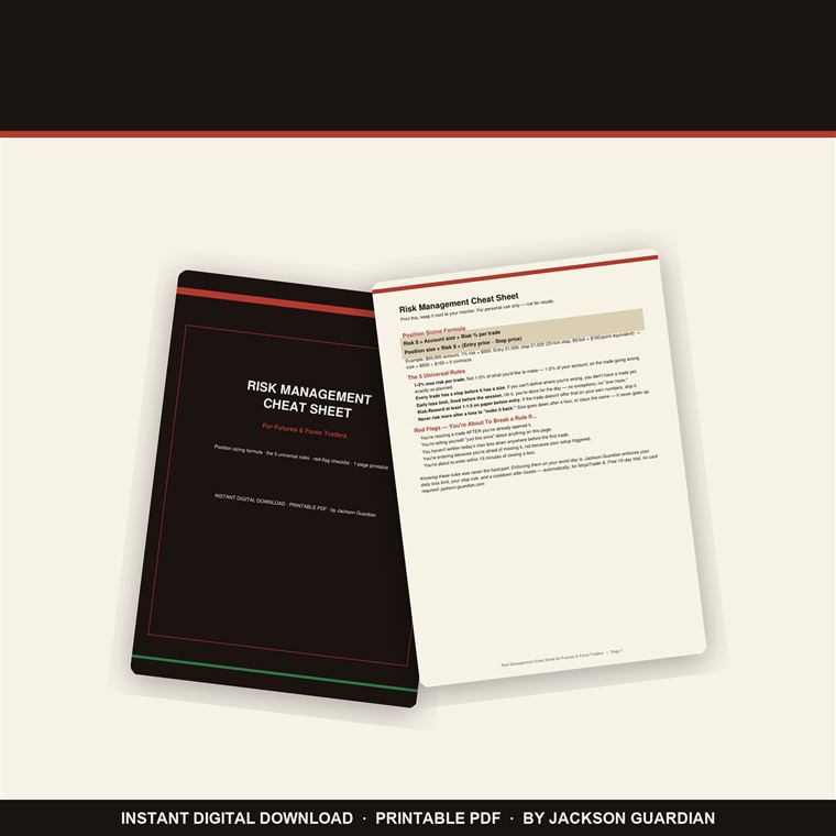 Risk Management Cheat Sheet — sales preview
