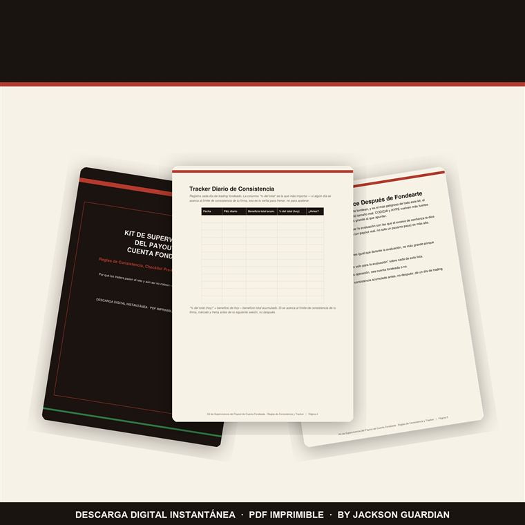 Kit de Payout de Cuenta Fondeada — vista previa de venta